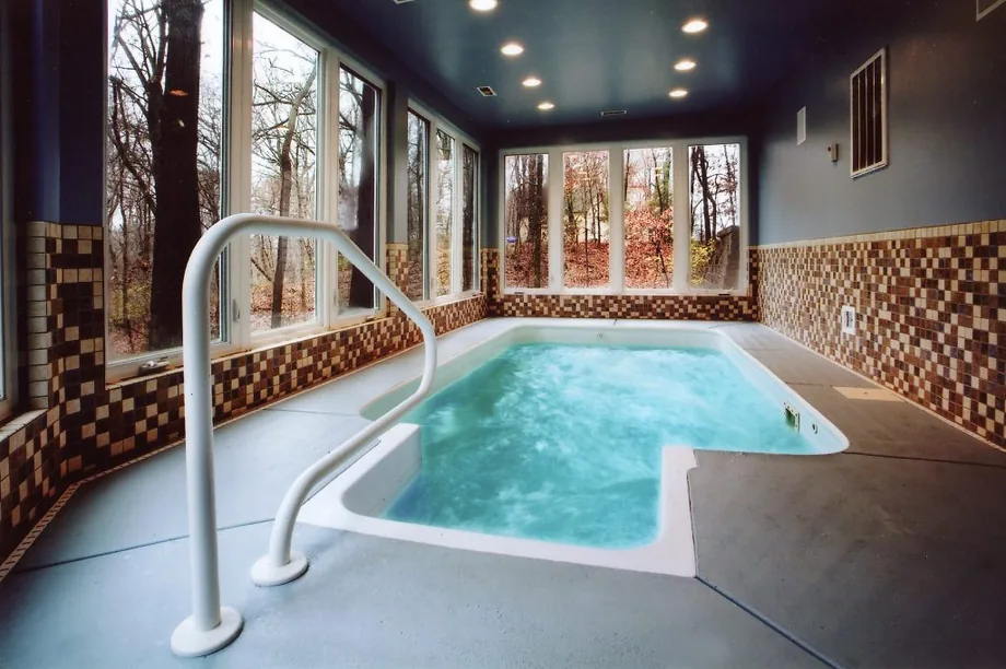 Indoor pool room addition by Padgett
