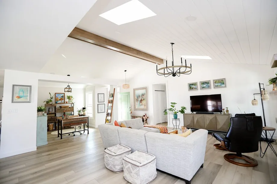 Bright open kitchen and dining remodel by Padgett